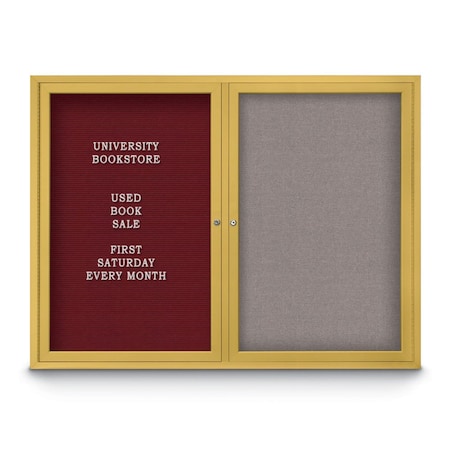 United Visual Products Corkboard, 18"x24", Pearl/Satin UV401PLUS-SATIN-PEARL